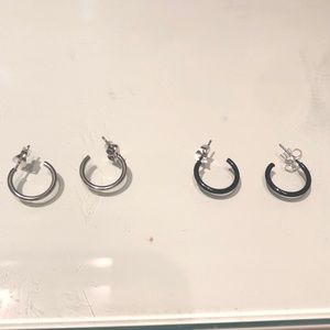 set of two cuff earrings